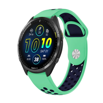 22mm Sports Breathable Silicone Watch Band, For Garmin Forerunner 965, For Garmin Instinct 2