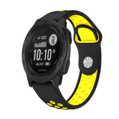 22mm Sports Breathable Silicone Watch Band, For Garmin Instinct, For Garmin Descent G1