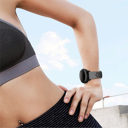 22mm Sports Breathable Silicone Watch Band, For Garmin MARQ Athlete Gen 2, For Garmin Instinct Crossover