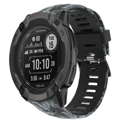 26mm Camouflage Printed Silicone Watch Band, For Garmin Instinct 2X Solar, For Garmin D2 Delta PX, For Garmin Tactix 7 Pro, For Garmin Tactix 7