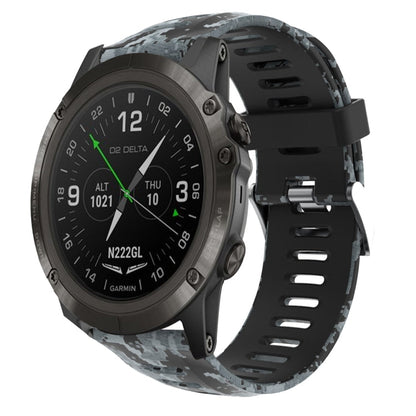 26mm Camouflage Printed Silicone Watch Band, For Garmin Instinct 2X Solar, For Garmin D2 Delta PX, For Garmin Tactix 7 Pro, For Garmin Tactix 7