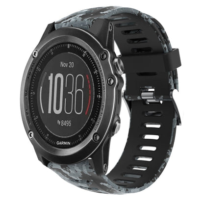 26mm Camouflage Printed Silicone Watch Band, For Garmin Fenix 5X Sapphire, For Garmin Fenix 5X Plus, For Garmin Fenix 3, For Garmin Fenix 3 HR