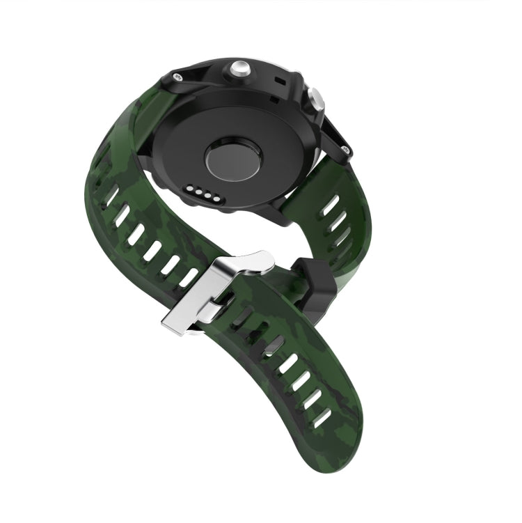26mm Camouflage Printed Silicone Watch Band, For Garmin Enduro, For Garmin Fenix 6X, For Garmin Fenix 6X Pro, For Garmin Fenix 6X Sapphire