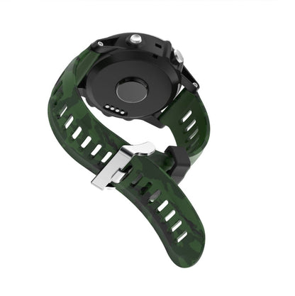 26mm Camouflage Printed Silicone Watch Band, For Garmin Enduro, For Garmin Fenix 6X, For Garmin Fenix 6X Pro, For Garmin Fenix 6X Sapphire