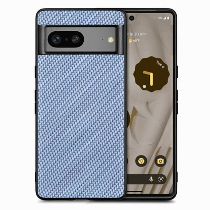 Carbon Fiber Texture Leather Back Cover Phone Case, For Google Pixel 9 / 9 Pro, For Google Pixel 7a, For Google Pixel 6a, For Google Pixel 6 Pro