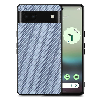 Carbon Fiber Texture Leather Back Cover Phone Case, For Google Pixel 9 / 9 Pro, For Google Pixel 7a, For Google Pixel 6a, For Google Pixel 6 Pro