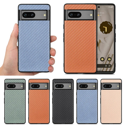 Carbon Fiber Texture Leather Back Cover Phone Case, For Google Pixel 10 Pro XL, For Google Pixel 10 / 10 Pro, For Google Pixel 9a, For Google Pixel 9 Pro XL