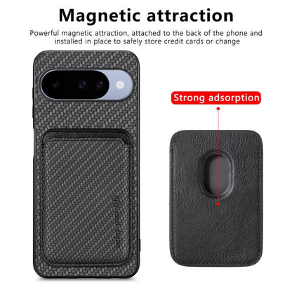 Carbon Fiber Leather Card Magsafe Phone Case, For Google Pixel 10 Pro XL, For Google Pixel 9 Pro XL, For Google Pixel 10 / 10 Pro, For Google Pixel 9 / 9 Pro