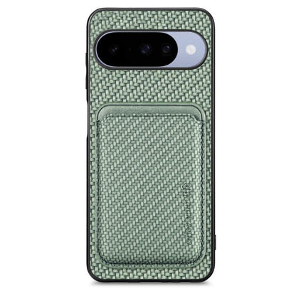 Carbon Fiber Leather Card Magsafe Phone Case, For Google Pixel 10 Pro XL, For Google Pixel 9 Pro XL, For Google Pixel 10 / 10 Pro, For Google Pixel 9 / 9 Pro