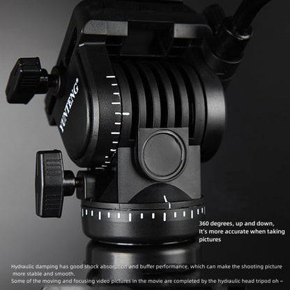 YUNTENG VCT-6006 Professional Hydraulic Head Aluminum Tripod, VCT-6006