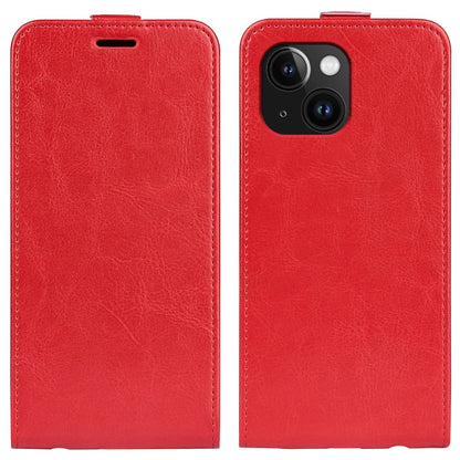 R64 Texture Single Vertical Flip Leather Phone Case, For iPhone 16 Pro, For iPhone 16 Plus, For iPhone 16, For iPhone 15 Pro Max, For iPhone 15 Pro, For iPhone 15 Plus