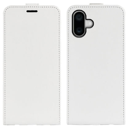 R64 Texture Single Vertical Flip Leather Phone Case, For iPhone 16 Pro, For iPhone 16 Plus, For iPhone 16, For iPhone 15 Pro Max, For iPhone 15 Pro, For iPhone 15 Plus