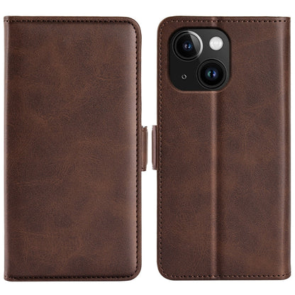 Dual-side Magnetic Buckle Horizontal Flip Leather Phone Case, For iPhone 16, For iPhone 15 Pro Max, For iPhone 15 Pro, For iPhone 15 Plus