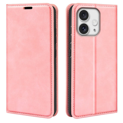 Retro-skin Magnetic Suction Leather Phone Case, For iPhone Air, For iPhone 16 Pro Max, For iPhone 16 Pro, For iPhone 16 Plus