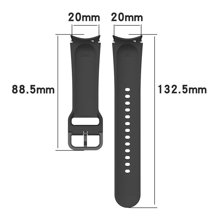 JUNSUNMAY Silicone Adjustable Strap + Full Coverage PMMA Screen Protector Kit, For Samsung Galaxy Watch6 40mm