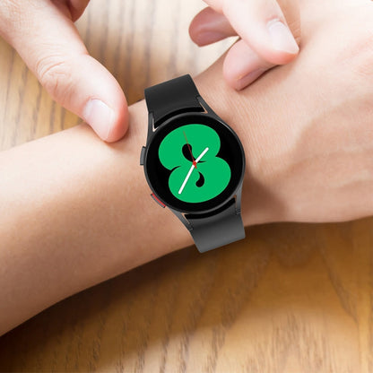JUNSUNMAY Silicone Adjustable Strap + Full Coverage PMMA Screen Protector Kit, For Samsung Galaxy Watch4 40mm