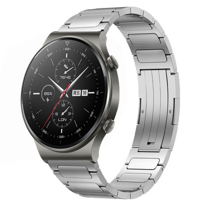22mm I-Shaped Titanium Alloy Watch Band, For Honor Watch GS 3, For Huawei Watch GT3 46mm, For Huawei Watch GT Runner, For Huawei Watch 3 Pro, For Huawei Watch 3, For Huawei GT2 Pro, For Huawei GT2 46mm