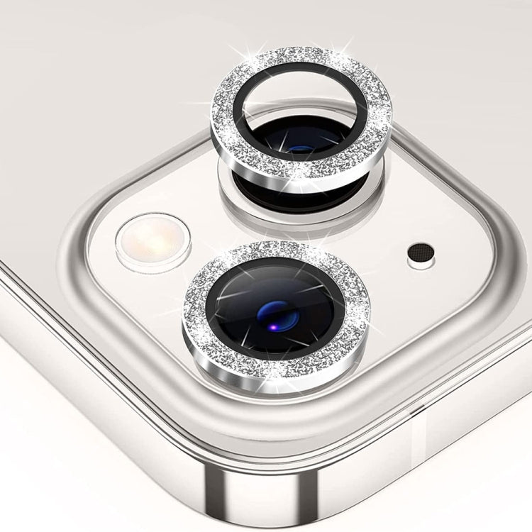 ENKAY Hat-Prince Glitter Rear Lens Aluminium Alloy Tempered Glass Film, For iPhone 15 Pro / 15 Pro Max, For iPhone 15 / 15 Plus