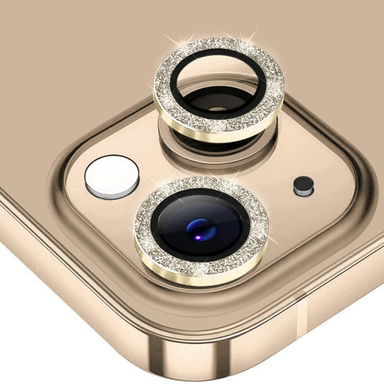 ENKAY Hat-Prince Glitter Rear Lens Aluminium Alloy Tempered Glass Film, For iPhone 15 Pro / 15 Pro Max, For iPhone 15 / 15 Plus