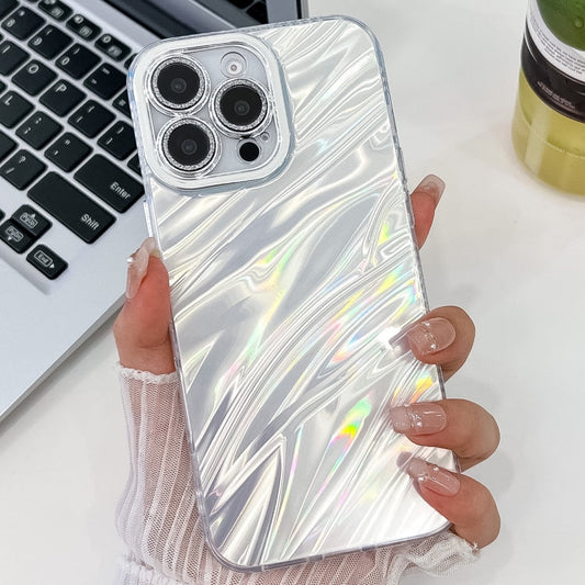 Plating Glitter Texture TPU Phone Case with Lens Film, For iPhone 14 Pro Max