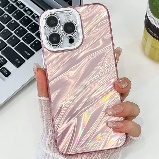 Plating Glitter Texture TPU Phone Case with Lens Film, For iPhone 14 Pro Max