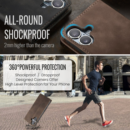 CaseMe 013 Multifunctional Horizontal Flip Leather Phone Case, For iPhone 16