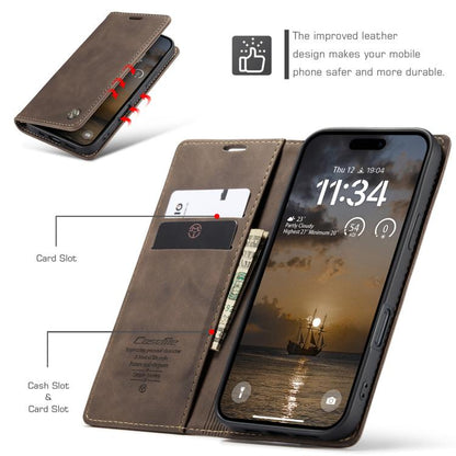 CaseMe 013 Multifunctional Horizontal Flip Leather Phone Case, For iPhone 16