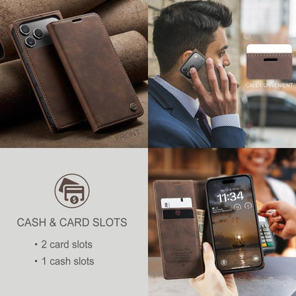 CaseMe 013 Multifunctional Horizontal Flip Leather Phone Case, For iPhone 16
