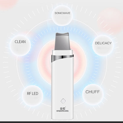 K-SKIN KD-8023Ultrasonic Blackhead Acne Removal Pore Cleaner Facial Skin Care Scrubber Exfoliating Pore Cleaner, KD-8023