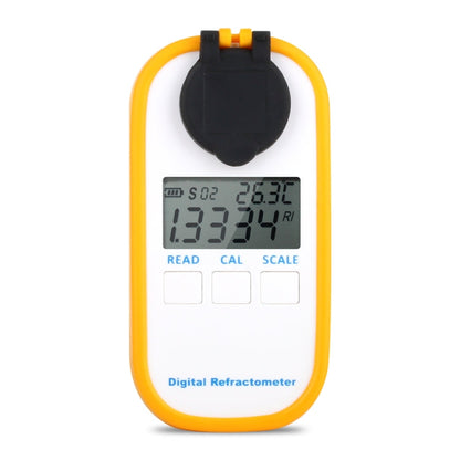 DR201 Digital Salt Refractometer Salinity Specific Gravity Meter 0~28% Refractometer Food Salt Content Tester Sodium Chloride NaCl, DR201