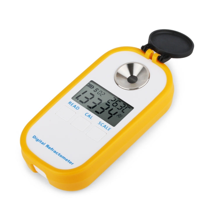 DR201 Digital Salt Refractometer Salinity Specific Gravity Meter 0~28% Refractometer Food Salt Content Tester Sodium Chloride NaCl, DR201