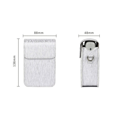 Richwell Brushed Camera Case PU Leather Case for Fujifilm Instax Mini Liplay Instant Camera, Black, White, Gold