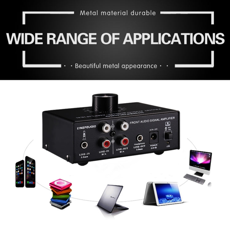 B015 Front Stereo Signal Amplifier Booster Headphones Speaker Amplifier Headset Dual-Audio Source, B015