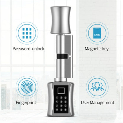 60+40mm Office Home Value Fingerprint Password Smart Lock Core Password Lock Only LockLock Home Security Door Lock, 60+40mm
