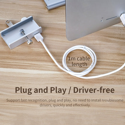 ORICO  MH4PU-P Aluminum Alloy 4 Port USB3.0 Clip-type HUB, MH4PU-P(Silver)