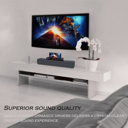 Newrixing NR5017 LED Bluetooth Portable Speaker TWS Connection Loudspeaker Sound System 10W Stereo Surround Speaker