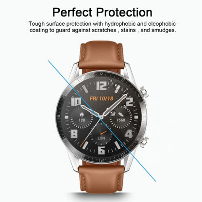 For HUAWEI Watch GT 2 46mm (2019) ENKAY Hat-Prince 0.2mm 9H 2.15D Curved Edge Tempered Glass Film, For HUAWEI Watch GT 2 46mm (2019)  (1 PC), For HUAWEI Watch GT 2 46mm (2019) (2 PCS)