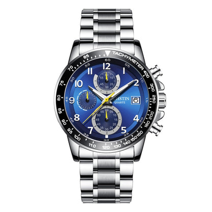 OCHSTIN   6112 Men Multi  Function Watch Fashion Sports Business Calendar Luminous Men Watch Quartz Watch Steel Watch