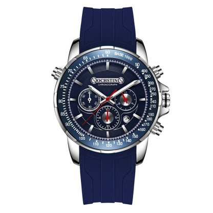 OCHSTIN 6125A Multi Function Chronograph Men  Sports Silicone Quartz Waterproof Men  Watch