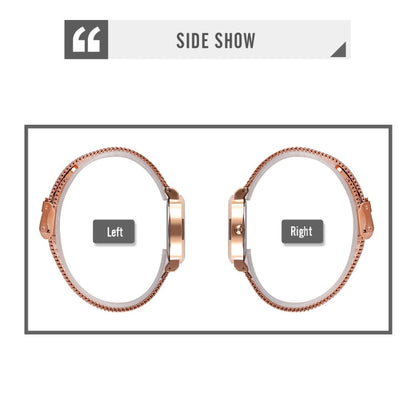 Skmei 1595 Fashion Elegant Scale Free Steel Mesh Belt Women's Watch Waterproof Business Student Quartz Watch Female