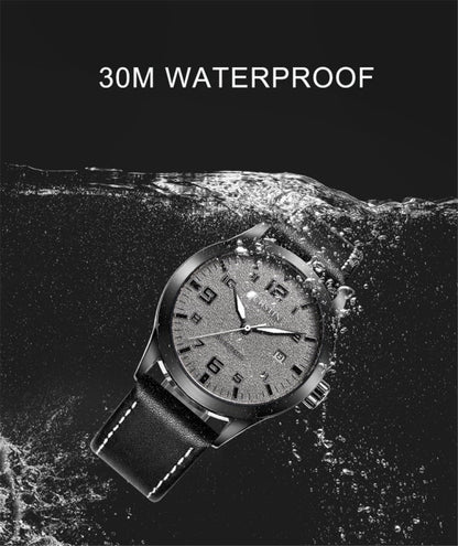 Ochstin 62028 Fashion Fully Automatic Mechanical Watch Waterproof Men  Leisure Mechanical Watch Calendar Leather Watch