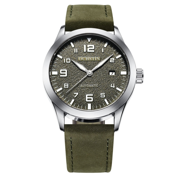 Ochstin 62028 Fashion Fully Automatic Mechanical Watch Waterproof Men  Leisure Mechanical Watch Calendar Leather Watch