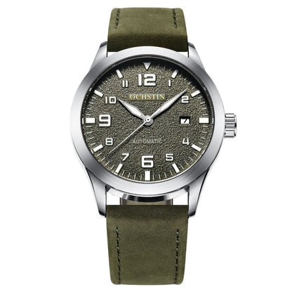 Ochstin 62028 Fashion Fully Automatic Mechanical Watch Waterproof Men  Leisure Mechanical Watch Calendar Leather Watch