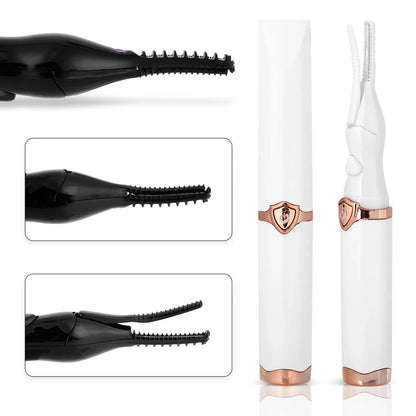 Heated Eyelash Curler 2 Heating Modes Quick Heating Natural Curl Eyelash Curler Long Lasting for Quick Natural Curling
