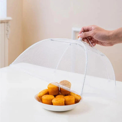 Mesh Folding Food Cover Insect Proof Washable Space Saving Kitchen Food Protector