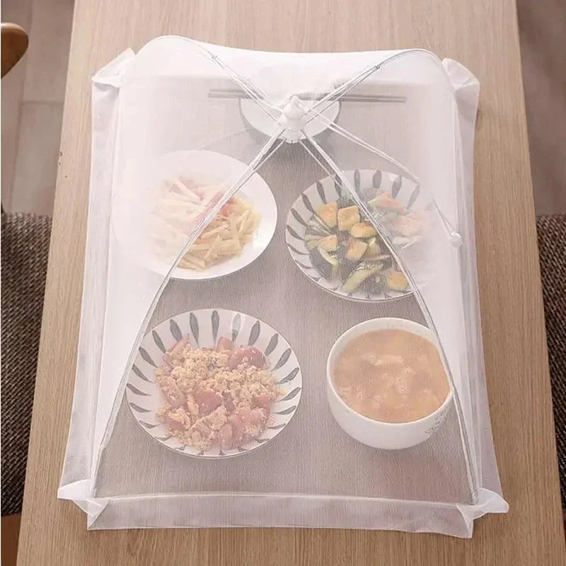 Mesh Folding Food Cover Insect Proof Washable Space Saving Kitchen Food Protector