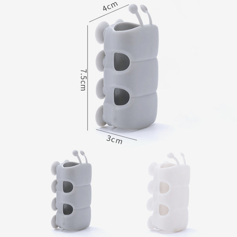 Suction Cup Brackets Silicone Shower Head Holder Reusable Removable Wall Storage Shelf Rack Fixed Base for Bathroom Accessories