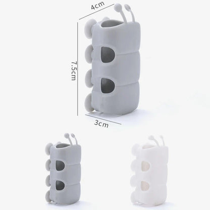 Suction Cup Brackets Silicone Shower Head Holder Reusable Removable Wall Storage Shelf Rack Fixed Base for Bathroom Accessories