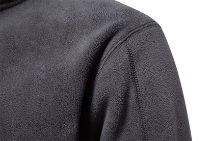 Men’s Thick Fleece Half-Zip Pullover – Warm Winter Sweatshirt - 7 Colours