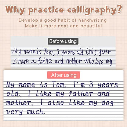 Reusable English Writing Practice Book for Kids Wipe Clean Magic Copybook with Stickers Parental Guidance Interactive Learning